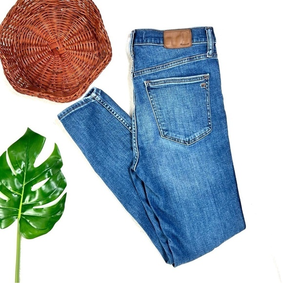 Madewell High-Rise Roadtripper Skinny Jeans Ridgefield Wash Zip-Front Size 27 - Picture 16 of 16